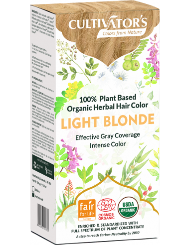 Organic Hair Light Blonde Cultivator's 100 gr. Ecocert